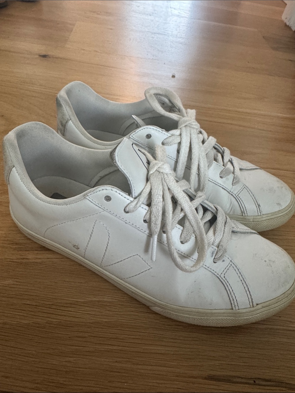 Veja White Leather Sneakers